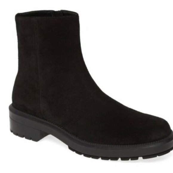 Zara Shoes Aquatalia Women Lauriston Weatherproof Black Suede